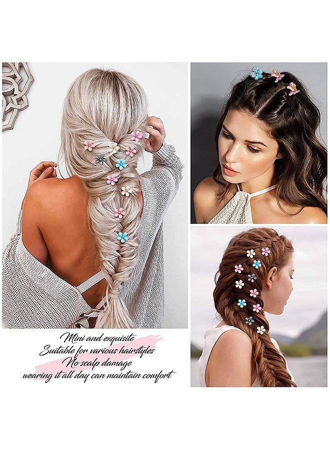 Photon 10 قطع من مشابك الشعر الزهرية، مشابك مخالب الزهور غير القابلة للانزلاق، إكسسوارات الشعر للنساء والفتيات - Image 3
