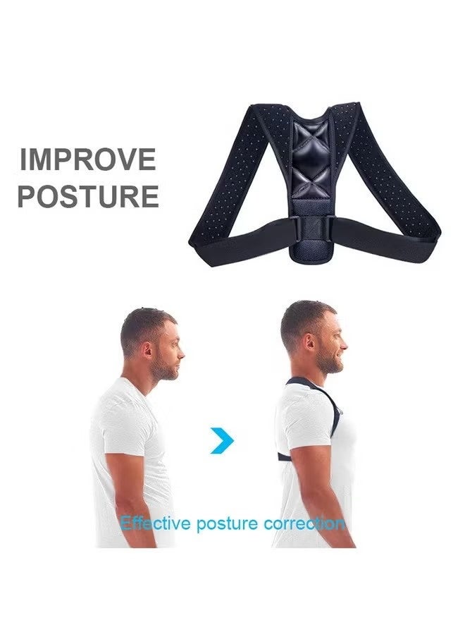 Posture Corrector For Men And Women, Back Support, Shoulder Posture Support, Adjustable Posture Corrector, Back Support Posture Corrector, Back Pain Relief, Back Straightener, Upper Back Support - Image 4