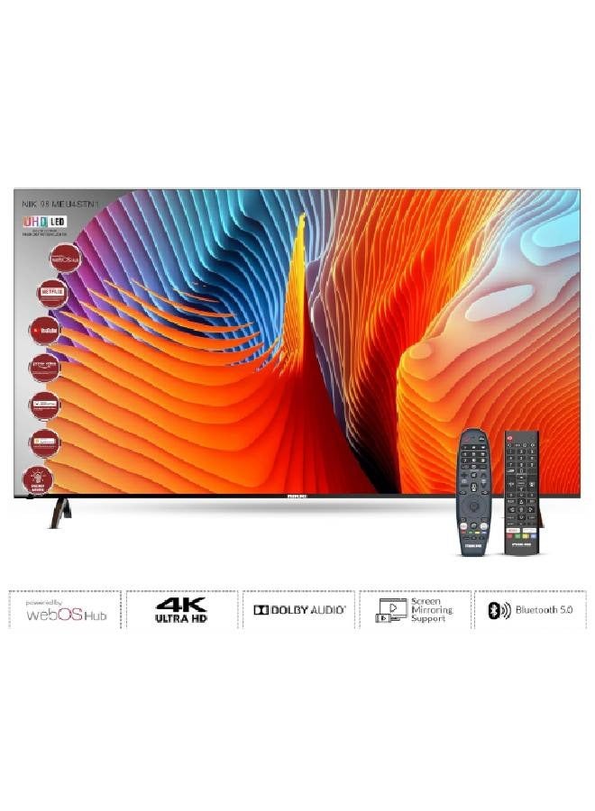 NIKAI 55 Inch -Smart TV  with TV Stand as a Gift -  LED - 4K - WebOS NIK55MEU4STN Black - Image 1