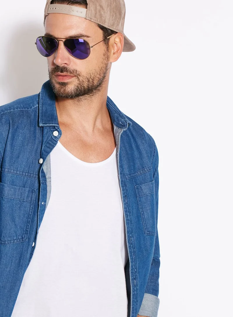 Ray-Ban 0RB3025 Aviator Mirror Sunglasses