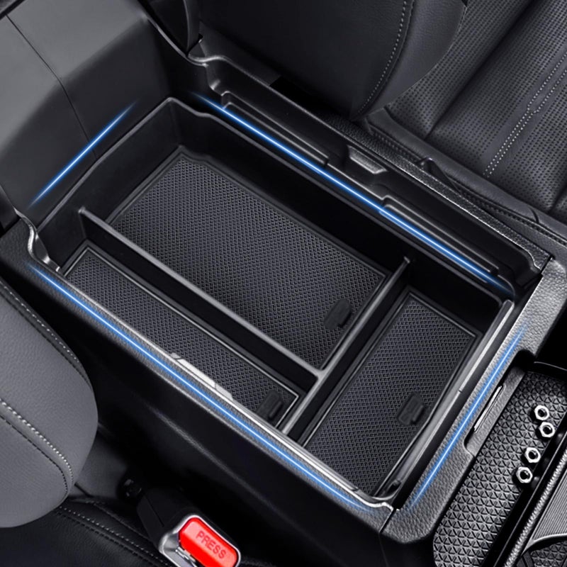 Drytuns Center Console Organizer Armrest Tray Insert Storage Box for Honda CRV 2023-2026, Accessories for 2023+ CR-V Hybrid, ABS Plastic, Black - Image 2