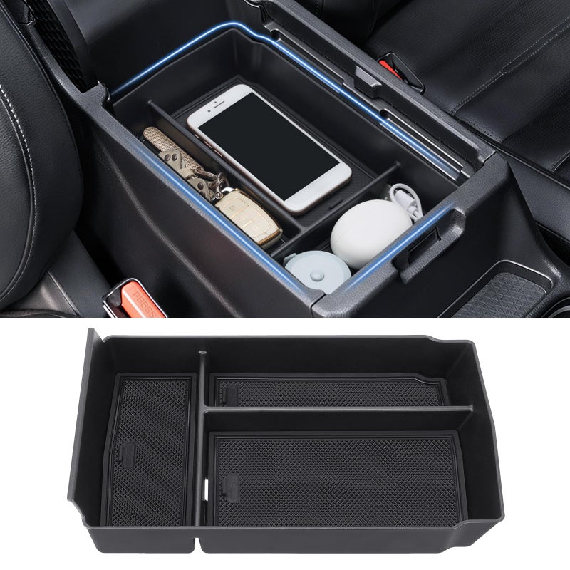 Drytuns Center Console Organizer Armrest Tray Insert Storage Box for Honda CRV 2023-2026, Accessories for 2023+ CR-V Hybrid, ABS Plastic, Black - Image 1