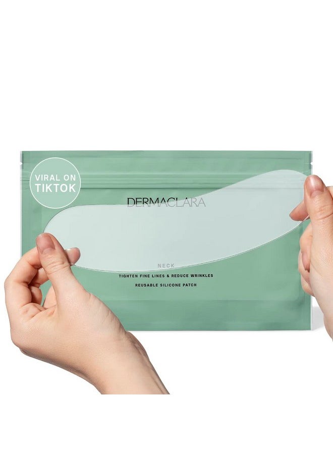 Dermaclara Neck Wrinkle Patch Silicone Fusion Treatment Neck Patches For Wrinkles & Fine Lines Antiwrinkle Patches For Pregnancy Safe Skincare Reusable Up To 30 Times  - Image 1