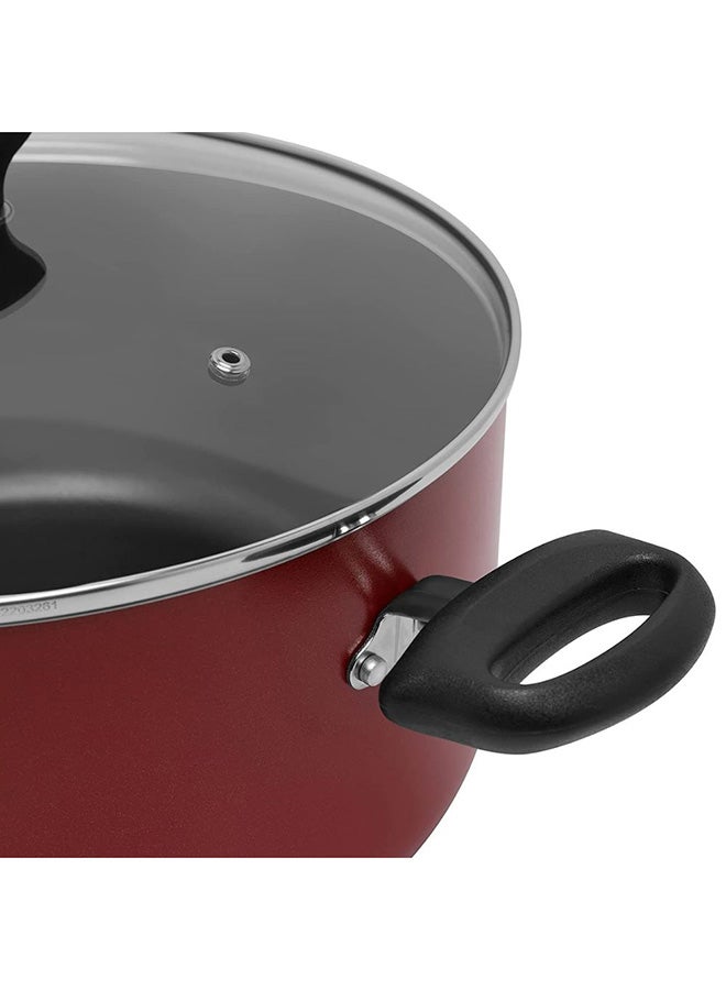 Prestige 7-Piece Aluminium Cookware Set Red 28cm - Image 4