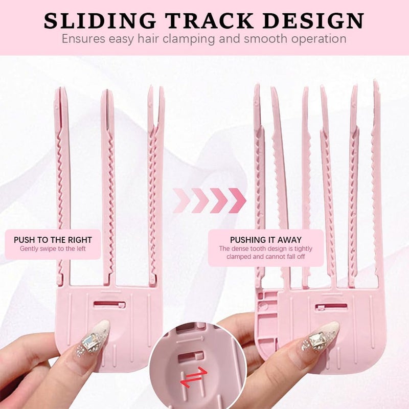 Hannea ® 2Pcs Hair Volumizer Hair Volume Clips for Women Men, Hair Puff Clips for Women, 3 & 6 Teeth Instant Comb for Fluffy Bangs, Volumizing Hair Clips No-Trace Hair Root Lifting Clips - Image 5