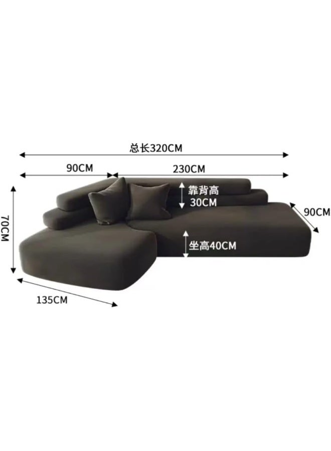 Modern L-Shaped Sectional Sofa - Image 2