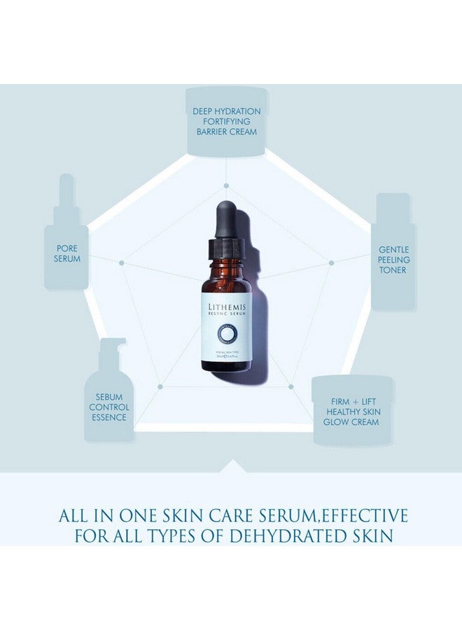 أناسيس مصل تقليل المسام للوجه، ترطيب مكثف عميق، توازن فوري للبشرة، غير لزج، غير دهني، مضاد للشيخوخة، العناية بالبشرة الكورية (1.01 أونصة سائلة) - Image 4