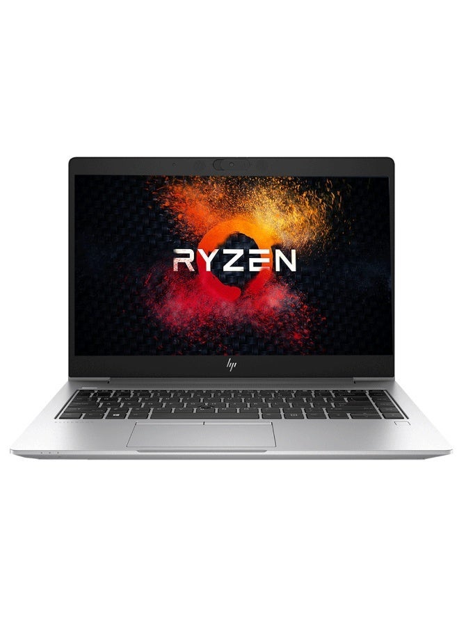 HP Renewed HP EliteBook 745 G6 Laptop, AMD Ryzen 3 Pro 3300U, 256GB SSD, 8GB DDR4 RAM, AMD Radeon (TM)  Graphics 2GB , 14 Inch Full HD Display, Windows 11 Pro – Silver English/Arabic silver - Image 1