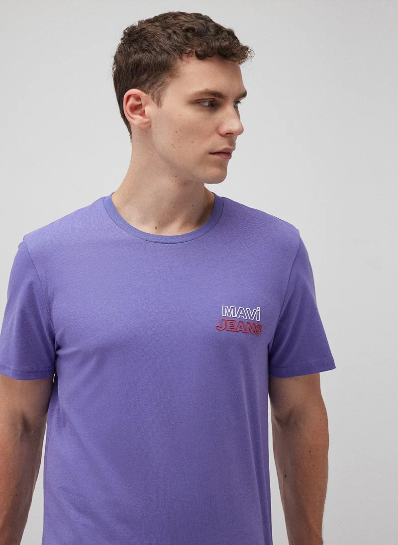 MAVI Mavi Jeans Printed Purple T-Shirt