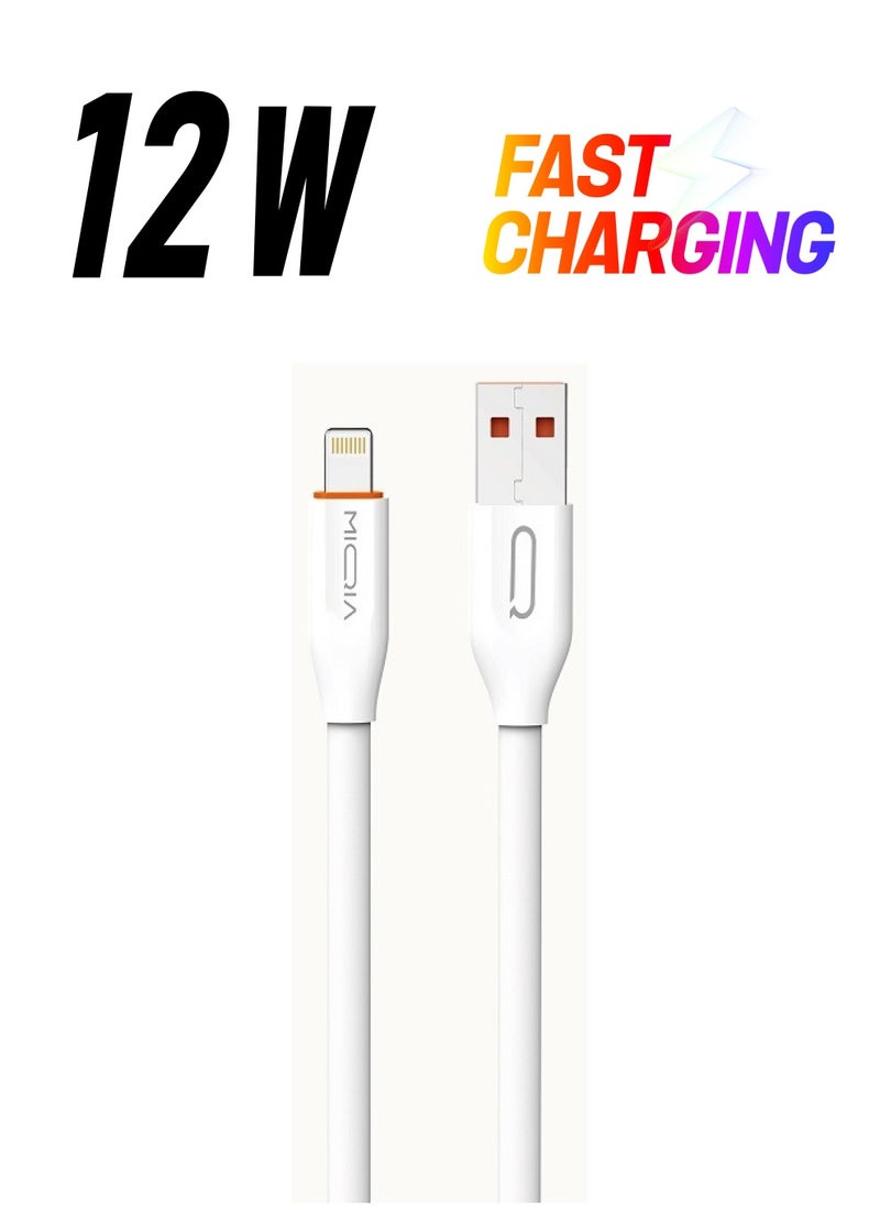 MIQIA 2.4A Flat Cable White  - Image 1