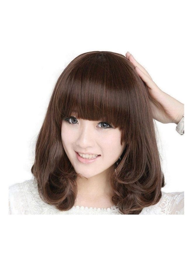 NIBEMINENT Mid Length Wig Brown - Image 1