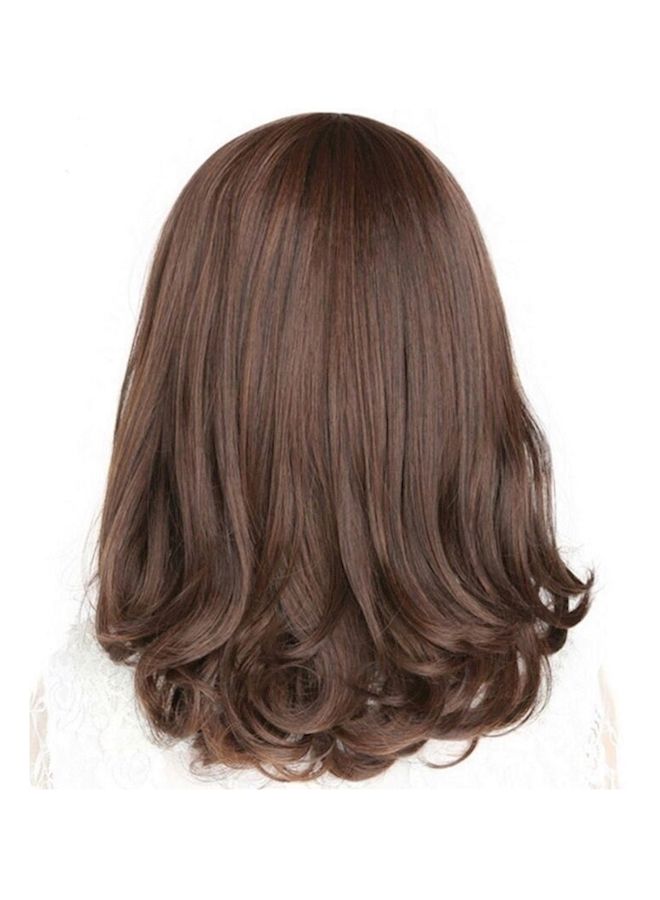 NIBEMINENT Mid Length Wig Brown - Image 2
