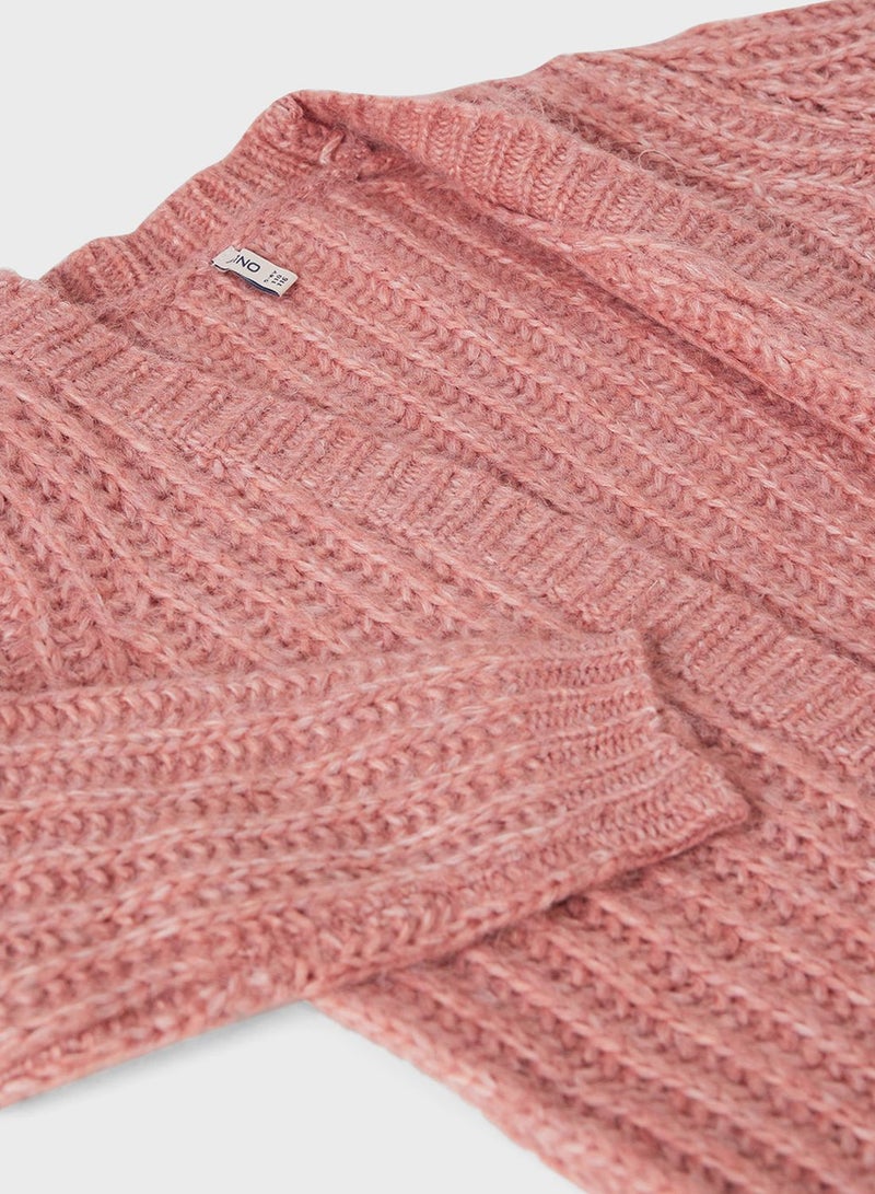 ONLY Kids Knit Long Sleeve Cardigan - Image 3