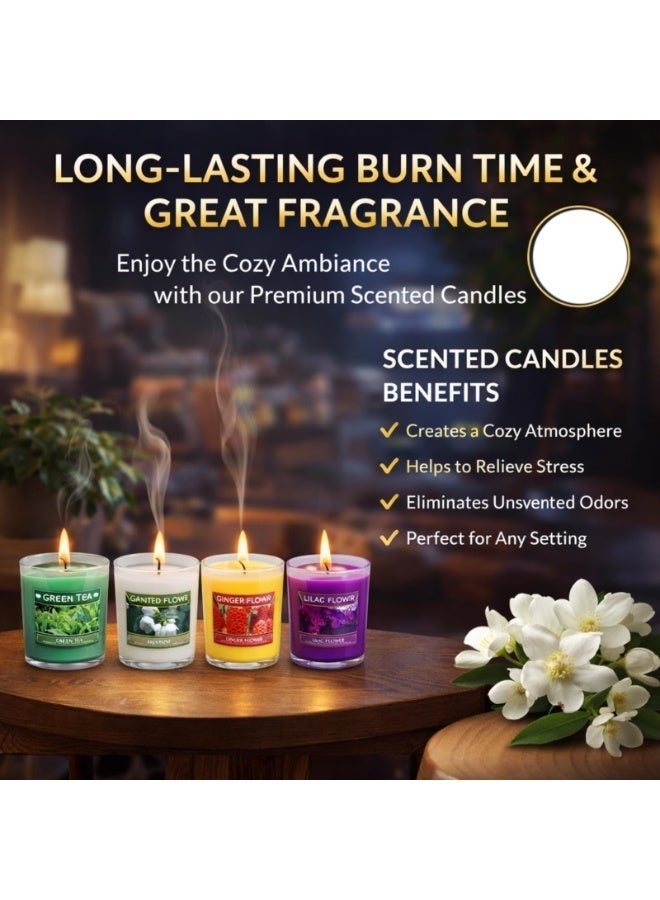 SHOELAY Scented Candles Gift Set 12 Pack, Aromatherapy Soy Wax Candles, Long Lasting Jar Candles for Home Fragrance, Relaxation, Spa, Bath, Yoga, Stress Relief, Home Décor & Gifts for Women - Image 4