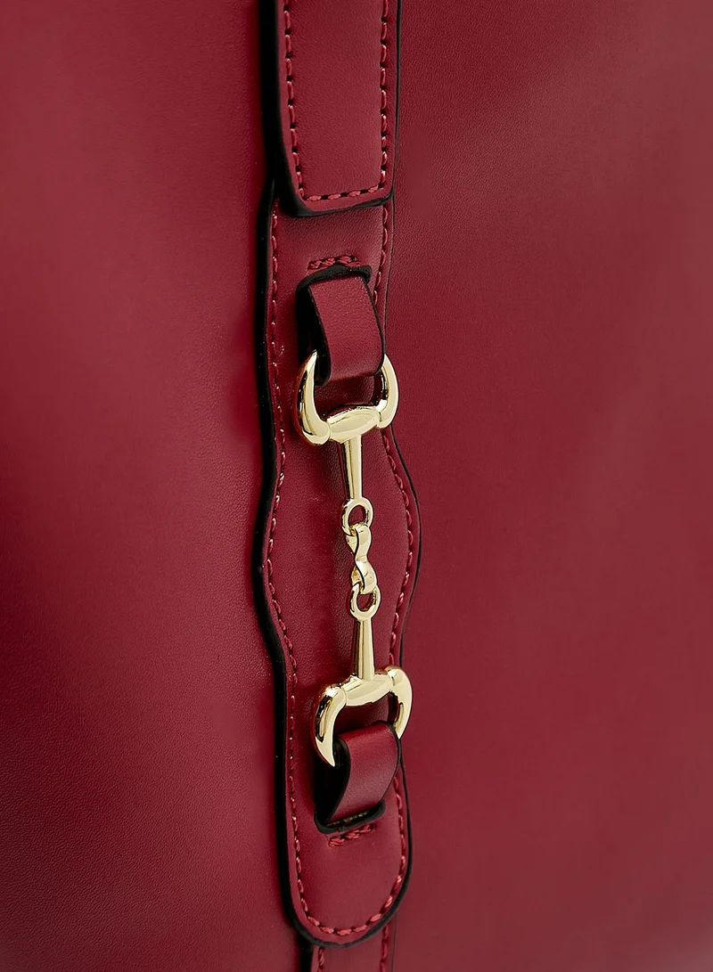 Khizana Horsebit Detail Tote Bag