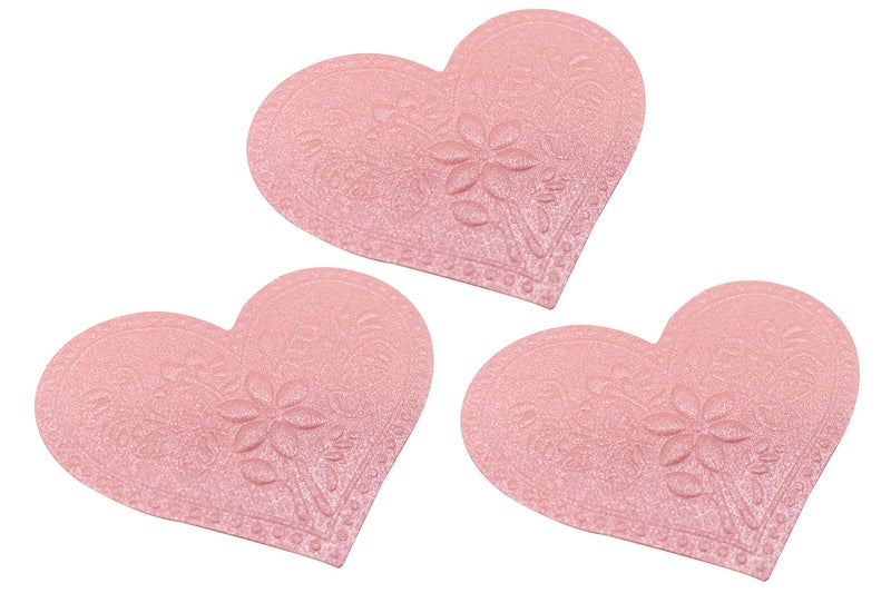 T-shin Envelopes Label Stickers Love Heart Shape Stickers 60 PCS Kraft Paper Thank You Stickers Retro Metallic DIY Decorative Adhesive Label for Packaging Bake Decoration Wedding Party Gift (Pink) - Image 1