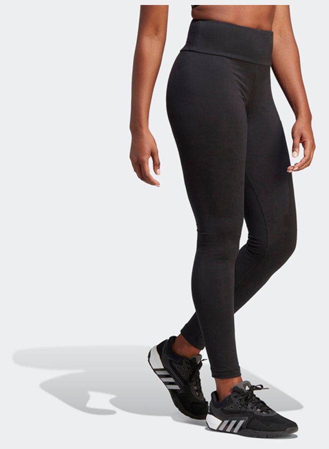Adidas Essentials High-Waisted Logo Leggings  - Image 3