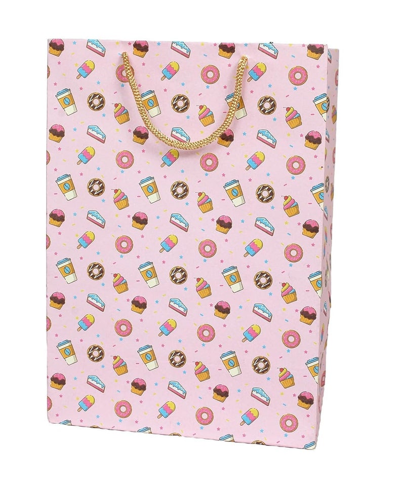 Skywalk Gift Bags Gift Wrapping Paper Sheet Combo 5 Colorful Gift Paper Bag & 5 Gift Wrapping Sheet Party Return Favor Gift Essential Goodie Bag Birthday Anniversary BG-13-GP-110 - Image 2