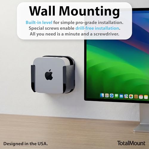 TotalMount for Mac mini (Mount to a Wall, Monitor, or Desk) – Includes Cooling Airflow Vents (Professional) - Image 4