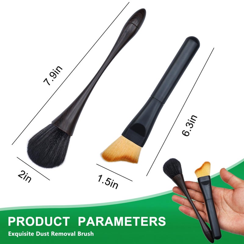BAIDOON 2 Pack Exquisite Dusting Brush Kit, Small Dust Brushes, Feather Duster, Cleaning Brush Perfect for Models, Craf, Collectibles,Computers, Digital Devices, Car Interior, Musical Instruments - Image 5