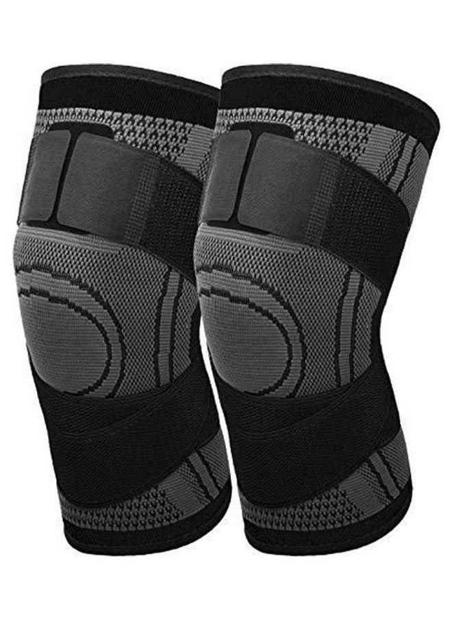 2-Piece Knee Pads Running Bike Basketball  with Adjustable Strap Wrap M - pzsku/ZC444821CC0160736E600Z/45/_/1681134898/b7ebf3f7-08d6-4403-8bf4-67187f9dd6c9