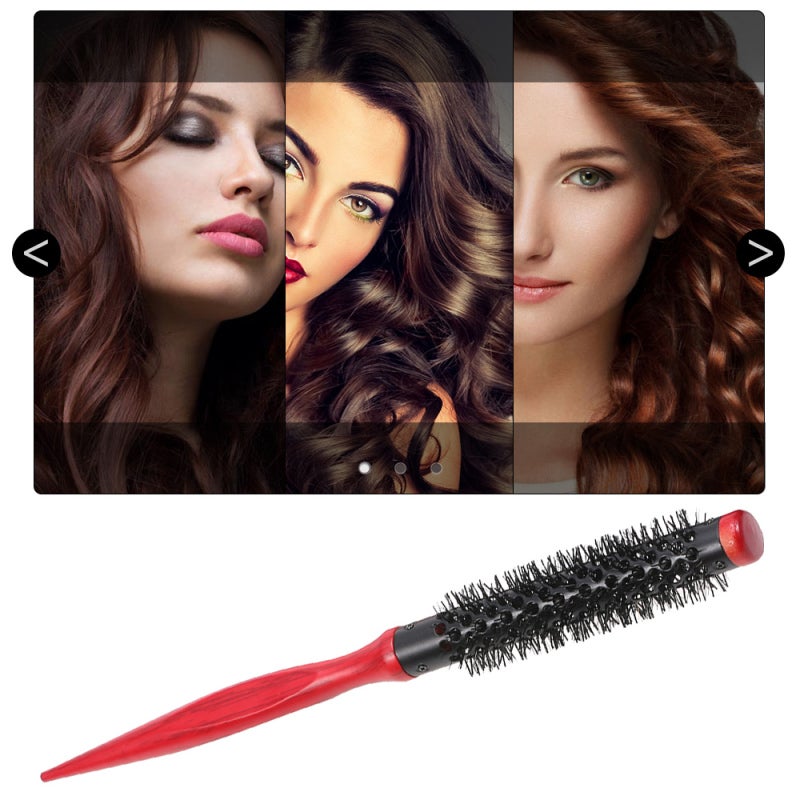 Nylon Roller Comb 3 Inch Strong Grip Curling Comb - Heat Resistant Round Styling Comb for Home Salon Thick Hair Styling Curling Straightening - Image 3