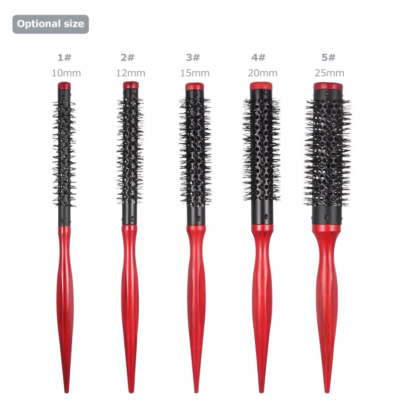 Nylon Roller Comb 3 Inch Strong Grip Curling Comb - Heat Resistant Round Styling Comb for Home Salon Thick Hair Styling Curling Straightening - Image 4