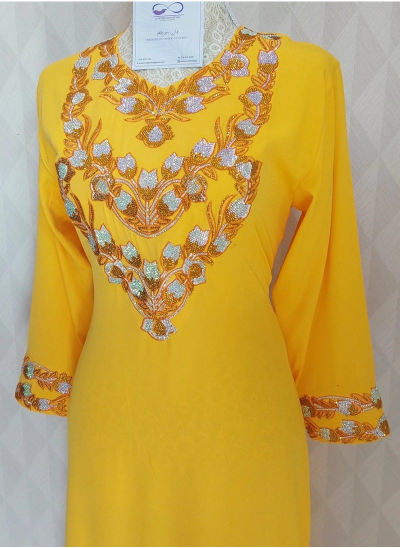 ALREESH ALBANAFSAJI - DRESS RED ,YELLOW, GRAY, PINK, PURPLE - Image 1
