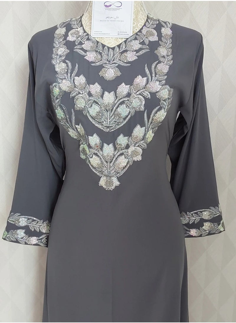 ALREESH ALBANAFSAJI - DRESS RED ,YELLOW, GRAY, PINK, PURPLE - Image 1