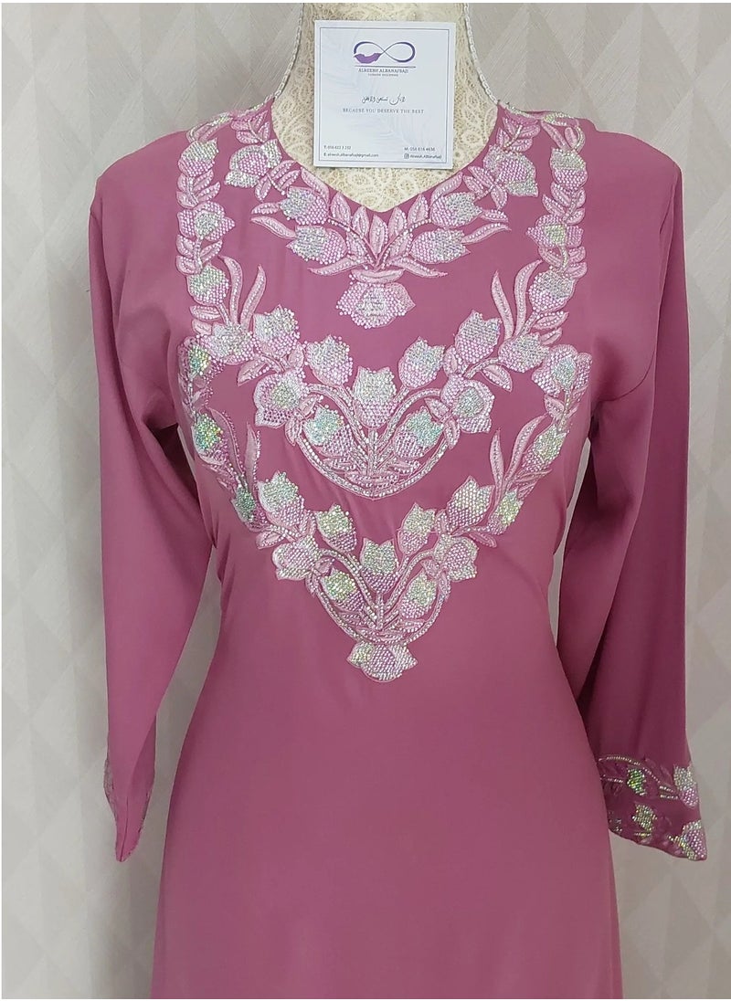ALREESH ALBANAFSAJI - DRESS RED ,YELLOW, GRAY, PINK, PURPLE - Image 1