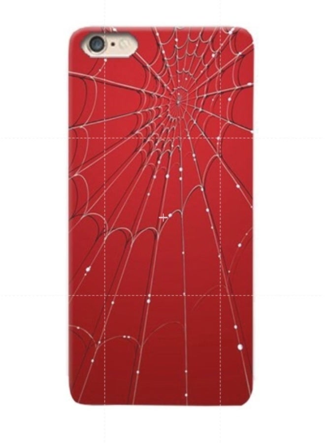 Thermoplastic Polyurethane Spider Web Pattern Case Cover For Apple iPhone 6/6s Red