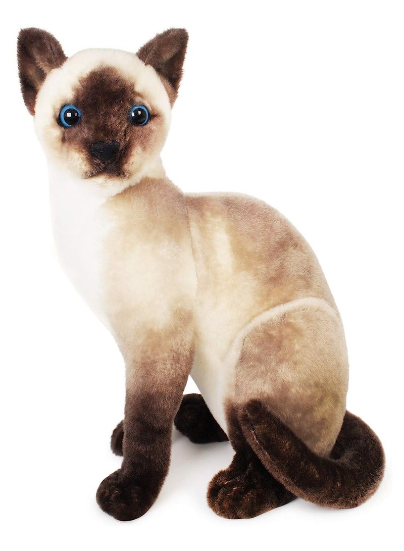 VIAHART Stefan the Siamese Cat 36cm Stuffed Animal Plush By Tiger Tale toys - Image 1