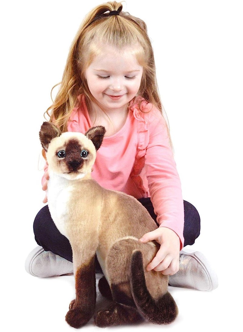 VIAHART Stefan the Siamese Cat 36cm Stuffed Animal Plush By Tiger Tale toys - Image 2