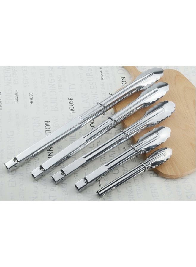 Hinmay Stainless Steel Serving Tongs Metal Cooking Tongs (9-Inch 3 Pieces) - Image 5