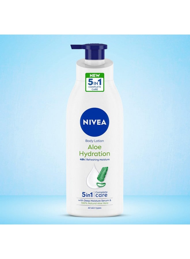 Nivea Complete Summer Regime Kitsoft 300Ml Moisturizing Cream Aloe Hydration 400Ml Body Lotion & Water Lily Flower 250Ml Refreshing Shower Gel - Image 4
