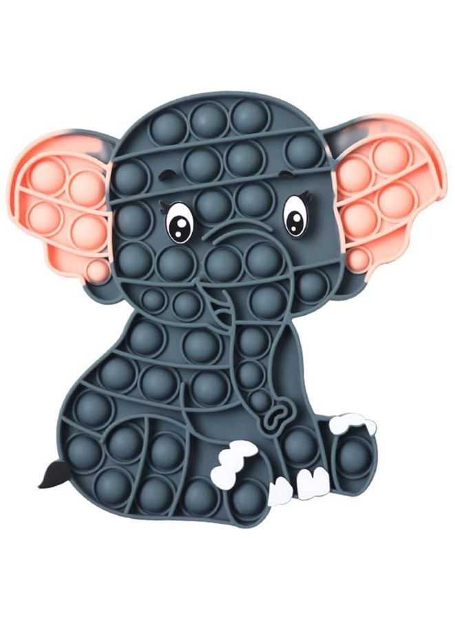 Push Pop Bubble Fidget Toy Silicone Animal Sensory Squeeze Toy Stress Relief Anti-Anxiety ADHD Autism Special Fidget Popper Gift for Kids and Adults Elephant A  - Image 1