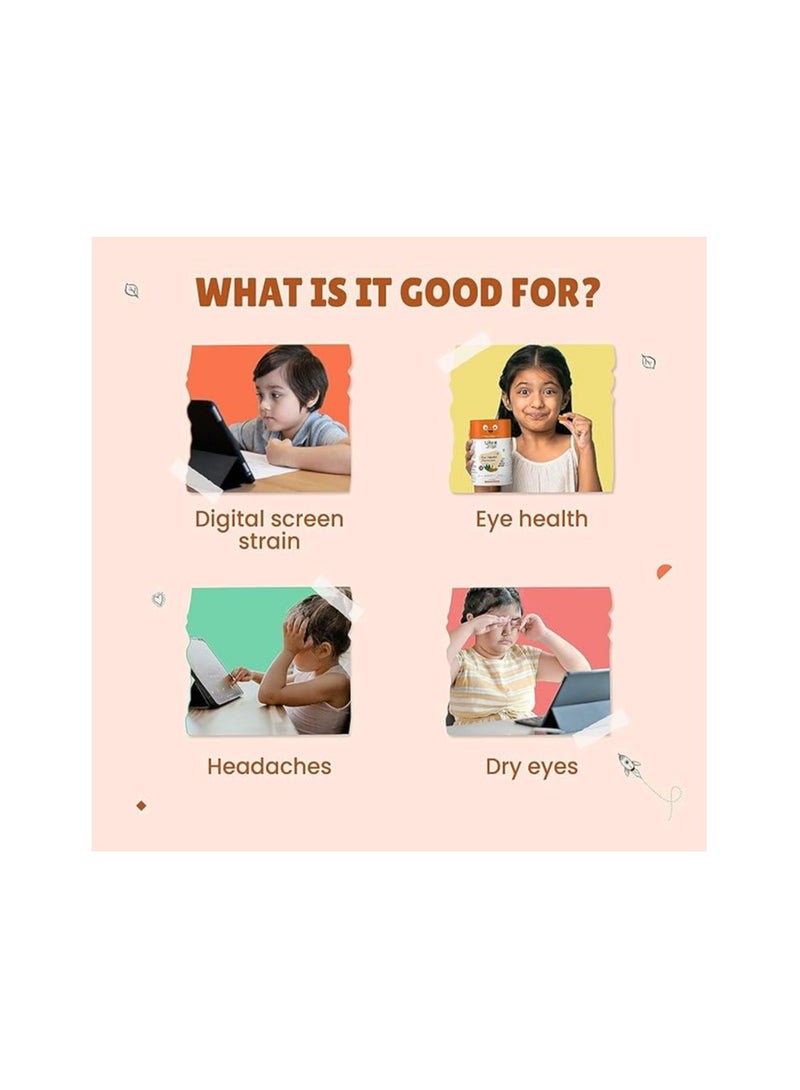 Little Joys Little Joys Eye Health Gummies (2-12 years) | 30 Days Pack | Strawberry Flavour (Strawberry)  - Image 3