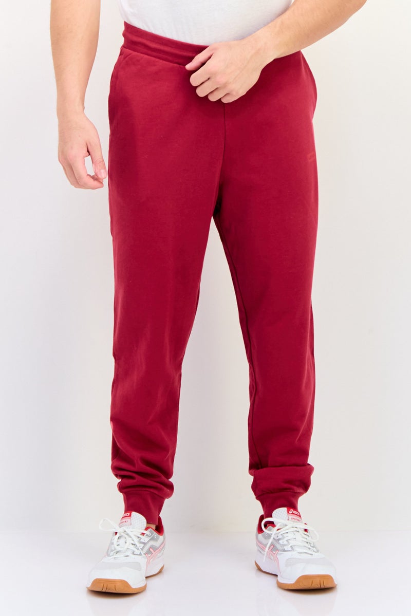 Levi's Men Regular Fit Brand Logo Jogger Pants, Maroon  - Image 1
