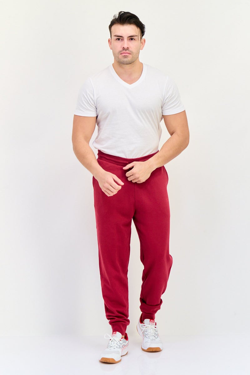 Levi's Men Regular Fit Brand Logo Jogger Pants, Maroon  - Image 4