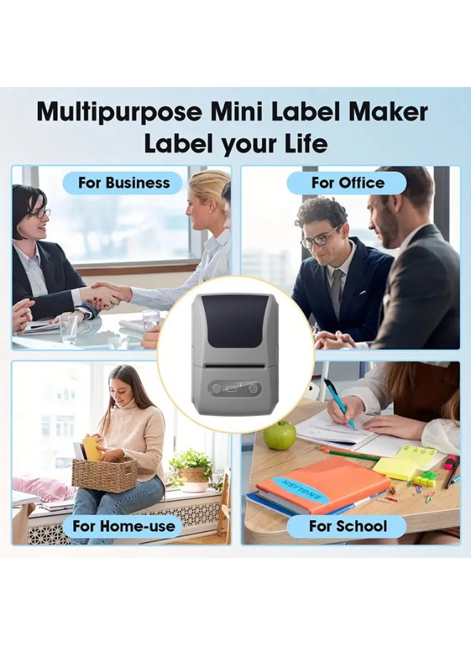 BORTONY Label Makers Barcode Label Printer Portable Thermal Printer for Small Business Address Barcode Logo Clothing Mailing Sticker Bluetooth Printer for Phones & PC  - Image 2
