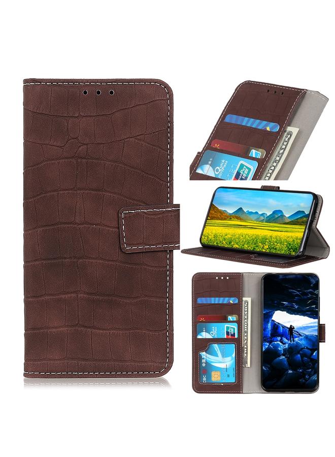 Case For Xiaomi Poco X5 5G / Redmi Note 12 5G Crocodile Texture Flip Leather Phone Case