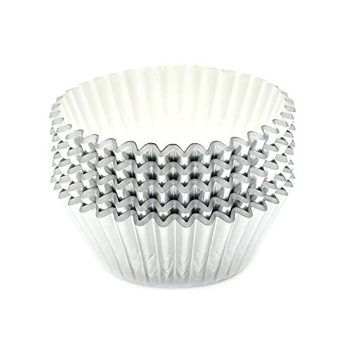 Mombake Standard Silver Foil Cupcake Liners Muffin Baking Cups for Party and More, 100-Count - Image 5