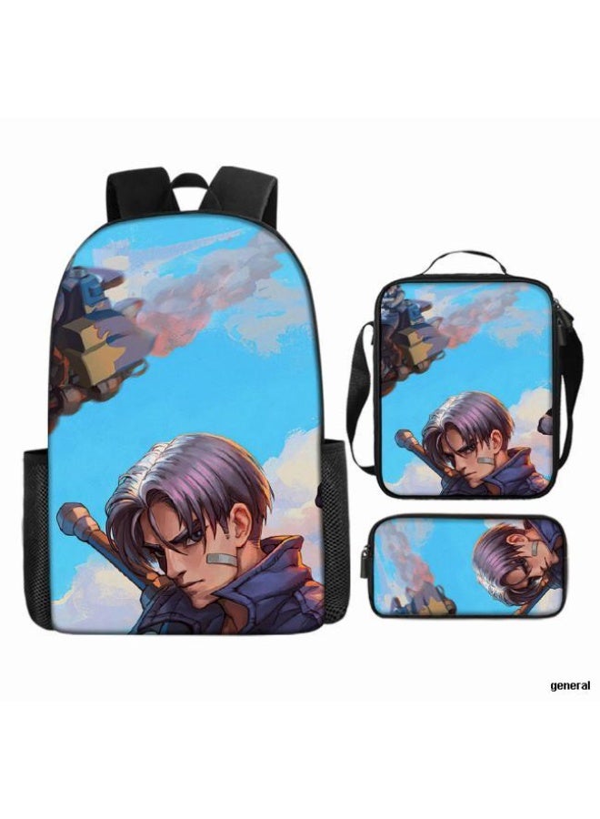 عام حقيبة ظهر مطبوعة عالمية مشتركة - مجموعة حقائب ظهر من ثلاث قطع (متوفرة للطلاب والأطفال والأصدقاء في النزهايات وتسلق الجبال وما إلى ذلك) - 1 - Image 1