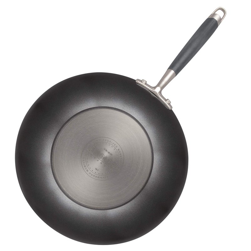 Anolon Advanced Hard Anodized Nonstick Frying Pan/ Fry Saute All Purpose Pan with Lid - 12 Inch, Gray - Image 5