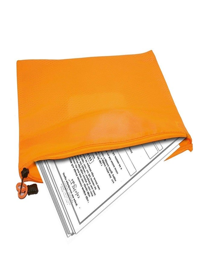 ANG Transparent Plastic Document Pouch | Clear Zipper File Bag | Waterproof A4 Size Travel Document Holder | Storage Pouch for Office, School & Bills Receipts (5 Pieces, 9 x 26 cm) - Image 3