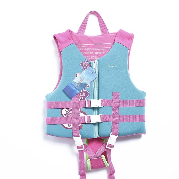 Manshiqi Kids Swim Vest - Blue Print for Learning to  Swim - Image 4