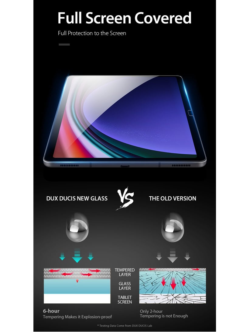 (Pack of 2)Premium Tempered Glass for Huawei MatePad 11 10.95 inch (2021), 9H Anti-Scratch, 2.5D Rounded Edge, HD Anti-Explosion and Oleophobic (Anti-Fingerprint) Film - Image 3