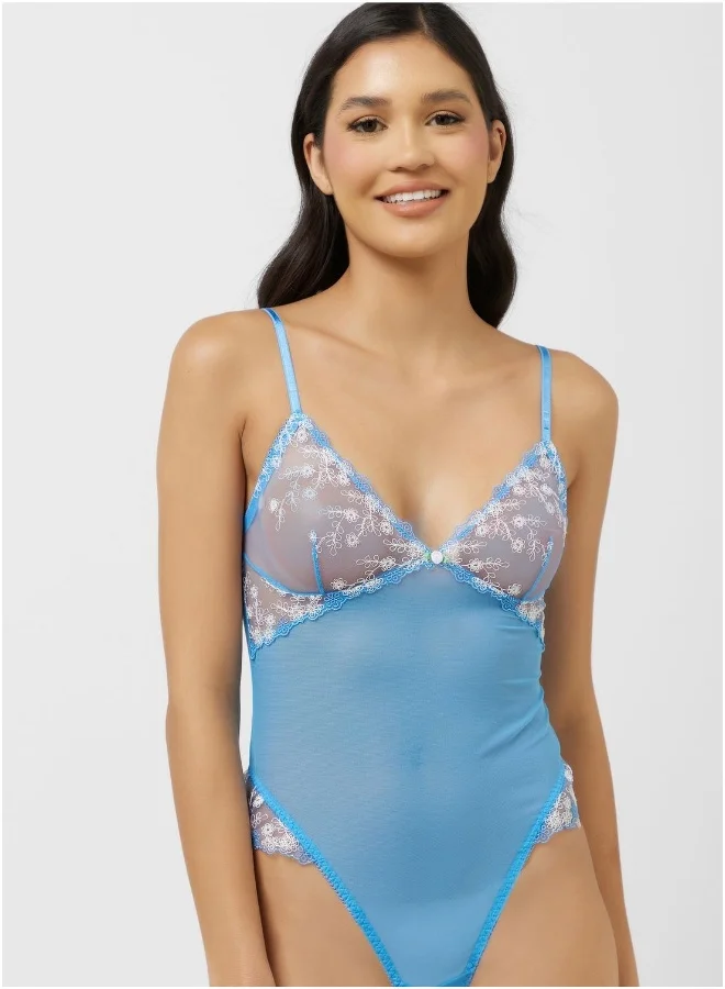 Isla & Evie Lace Detail Bodysuit