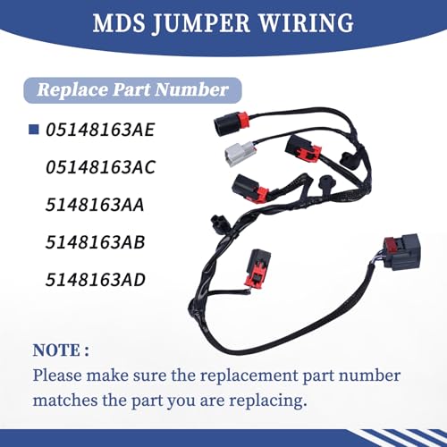 Getfarway MDS Jumper Wiring 5148163AD Compatible with Chrysler 300 2010-2024│Dodge Charger Challenger RAM 1500 Durango 2010-2014│Jeep Grand Cherokee 2010-2014 5.7L - Image 3
