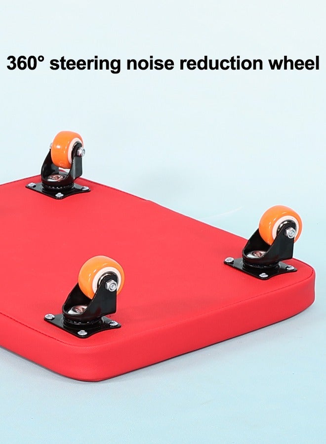 JSAITOYS Soft Scooter Board With Plastic Casters Floor Scooters Board Gym Indoor Outdoor Activities - Image 5